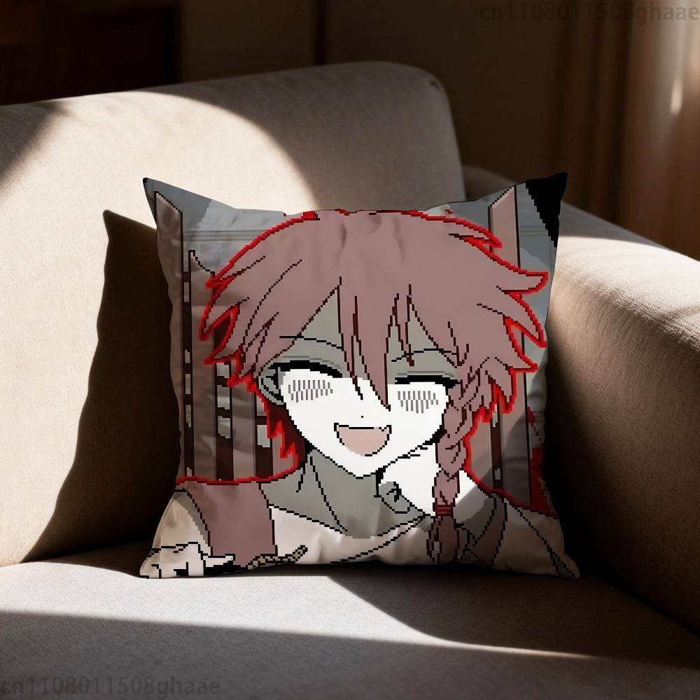 Game Zeno Remake Pillow Case Square DoubleSided Printing Short Plush Sofa Cushion Cover Bedroom Bedside Pillow