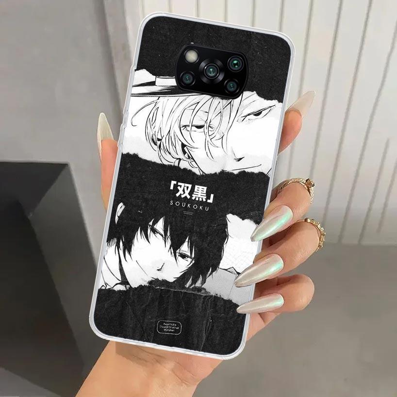 Bungo Stray Dogs Double Black Phone Case for Xiaomi Poco X7 X6 X5 X4 X3 Nfc F7 Ultra F6 F5 Pro F4 GT F3 M6 M5S M4 M3 Soft Print