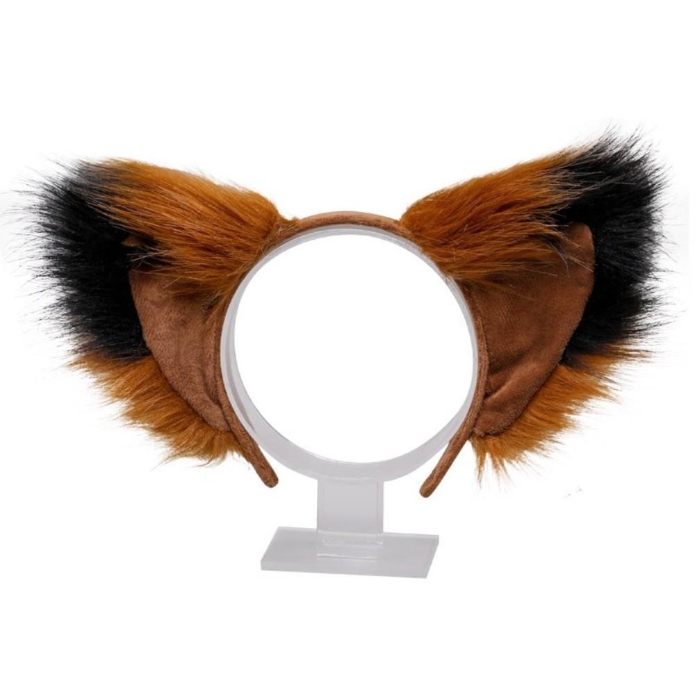Flauschige Realistische Textur Kunstpelz Katzenohren Flexibles Tier-Haarband Anime Cosplay