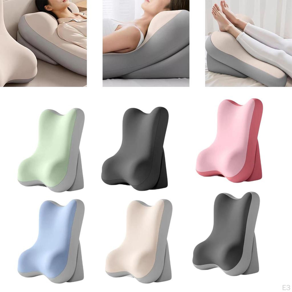 Bed Wedge Pillow for Men Women Ergonomic Comfort Memory Foam Leg Elevate Dorm Apartment