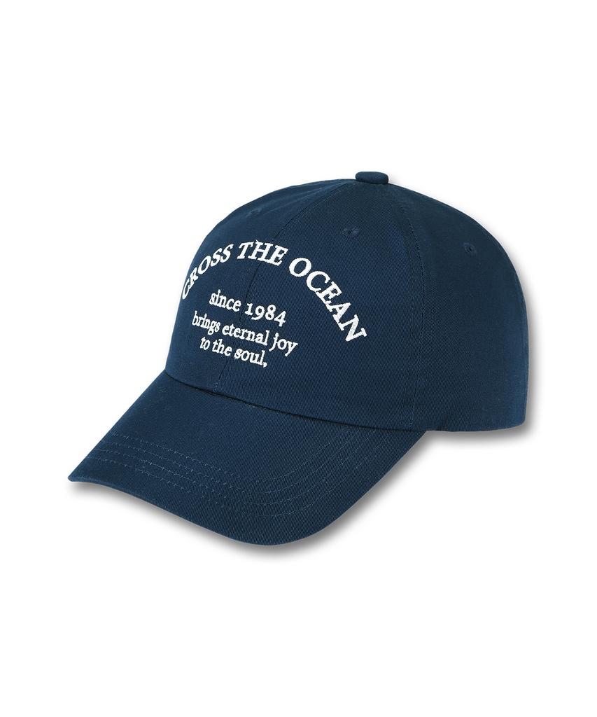 DOLPHIN WAVE APPAREL Dolphin Lettering Ball Cap Navy