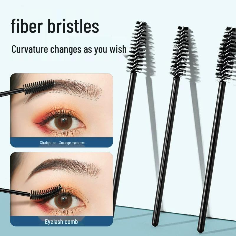 Curved Disposable Eyelash & Eyebrow Brush Comb - Precision Lash Makeup Tool
