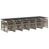 VidaXL Ensemble à manger de jardin 13 pcs gris résine tressée 3210944