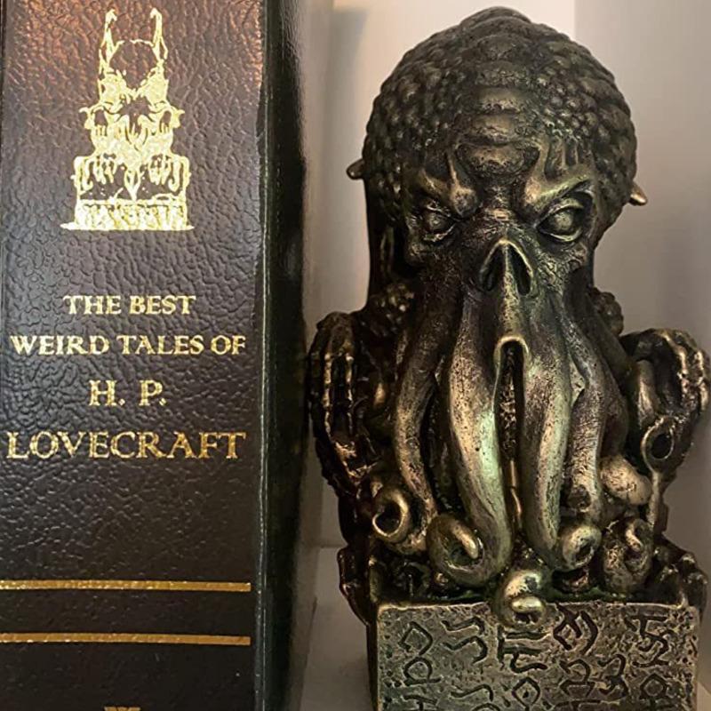 Halloween Cthulhu Mythical Resin Statue Decorative Figurine For Home Bookshelf Office Desk Gothic Fantasy Ornament