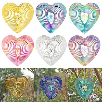 Yard Art Outdoor-Dekoration, Innendekoration, mehrfarbiger Windspinner, Vogelschreck, Windspiel zum Aufhängen