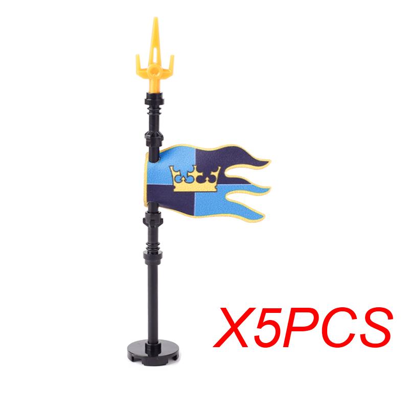 MOC Mittelalter Roter Löwe Schwarzer Adler Burg Soldat Ritter Pferd Reittier Baustein Militärfigur Weste Rüstung Fahne Spielzeug Geschenk