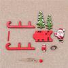 Weihnachtsschlitten Miniatur Holz Weihnachtsmann Schneemann Hirschschlitten Ornament für Kinder Geschenk Desktop Kleine Ornamente aus Holz abnehmbar