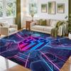 Atletico Madrid Design Crystal Velvet Rug Soft Decorative Mat for Bedroom Entrance