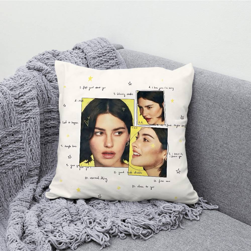 G-Gracie A-Abrams Throw Pillow Case For 45x45cm 55x55cm 30x30cm Square Car Pillowcase Home Bedchamber Decor Gift