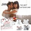 Best Dad Decoration Acrylic Thank You Puzzle Home Office Desktop Ornament Father-in-law Stepfather Father's Day Birthday Festival Gift Father