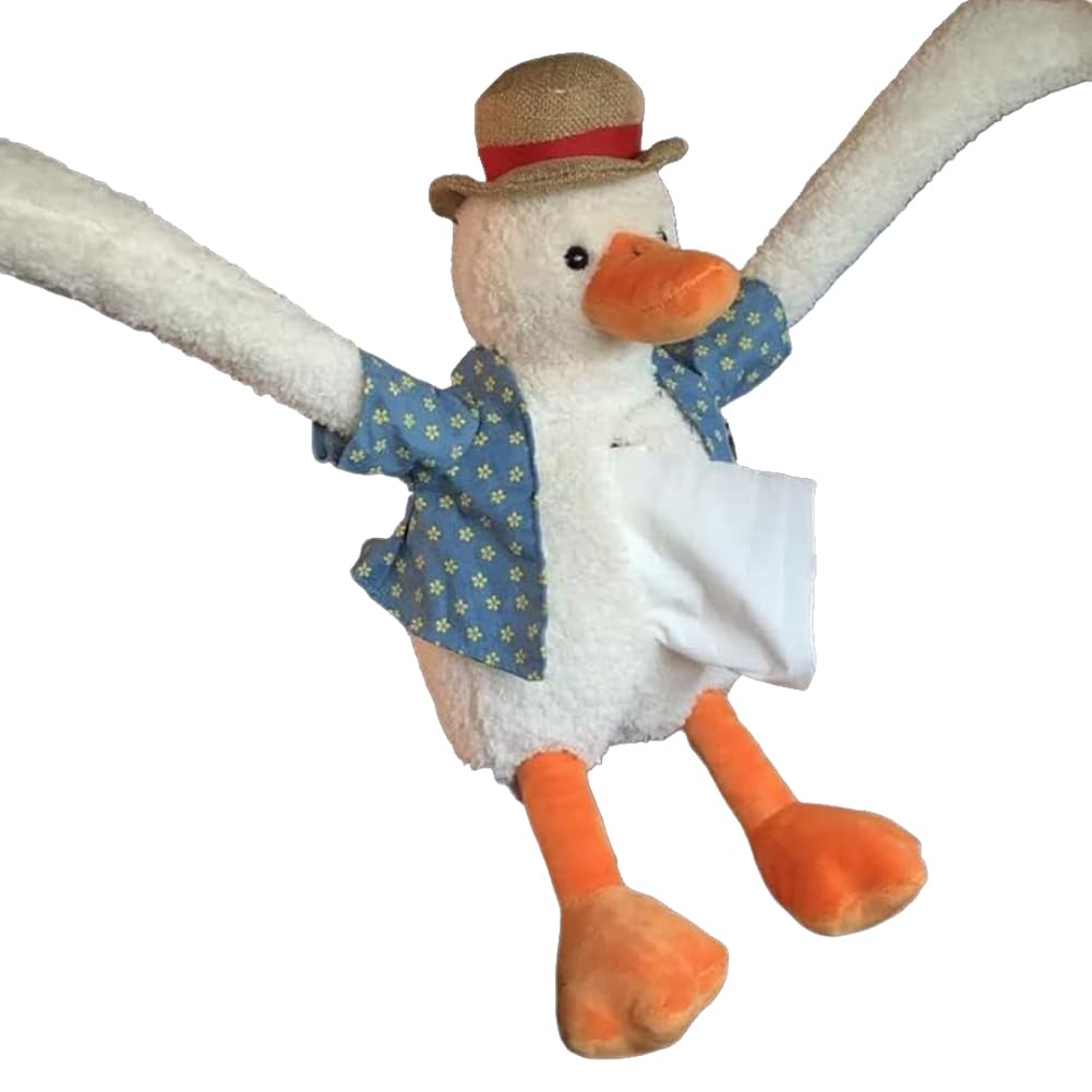 Cute Plush Duck Tissue Fluffy and Cute Tissue Hanging Tissue Perfect for and A great gift Box, Duck-Shaped Cover, Case/Holder, Cars, Homes, Walls, белый