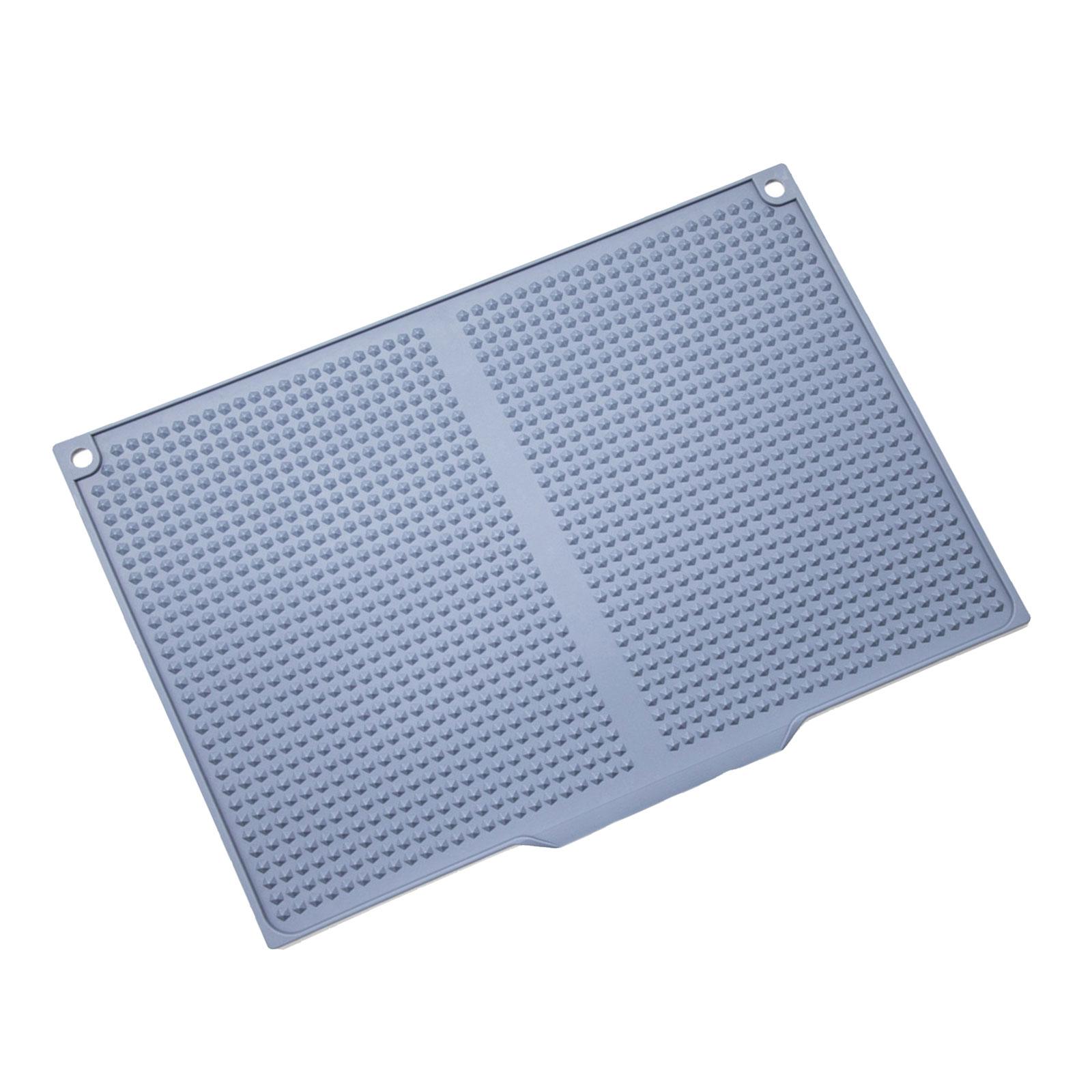 

Пищевой силиконовый коврик для сушки обеспечивает быструю сушку и термостойкость на кухне. Многофункциональные кухонные коврики синий