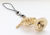 SUNRISE SOUND HOUSE Miniature Musical Instrument: Metal French Horn, 2.5cm (with string)