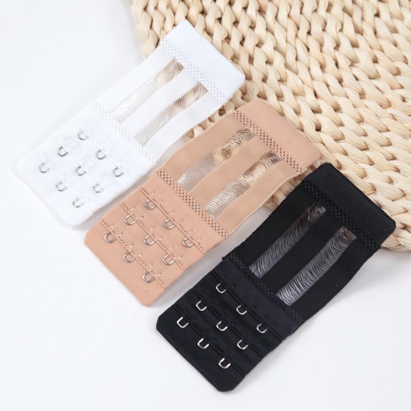 3Pcs/set 3 Hook Bra for Women's Sexy Elastic Bra Extension Strap Hook Clip Expander Adjustable Buckle Intimates Accessories