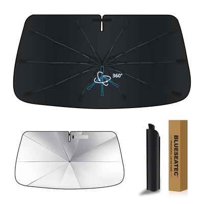 Pare-soleil de pare-brise rotatif renforcé pour Toyota Land Cruiser Prado 150 Parapluie flexible UV Léger Fixation facile et Sac de rangement inclus pour voiture