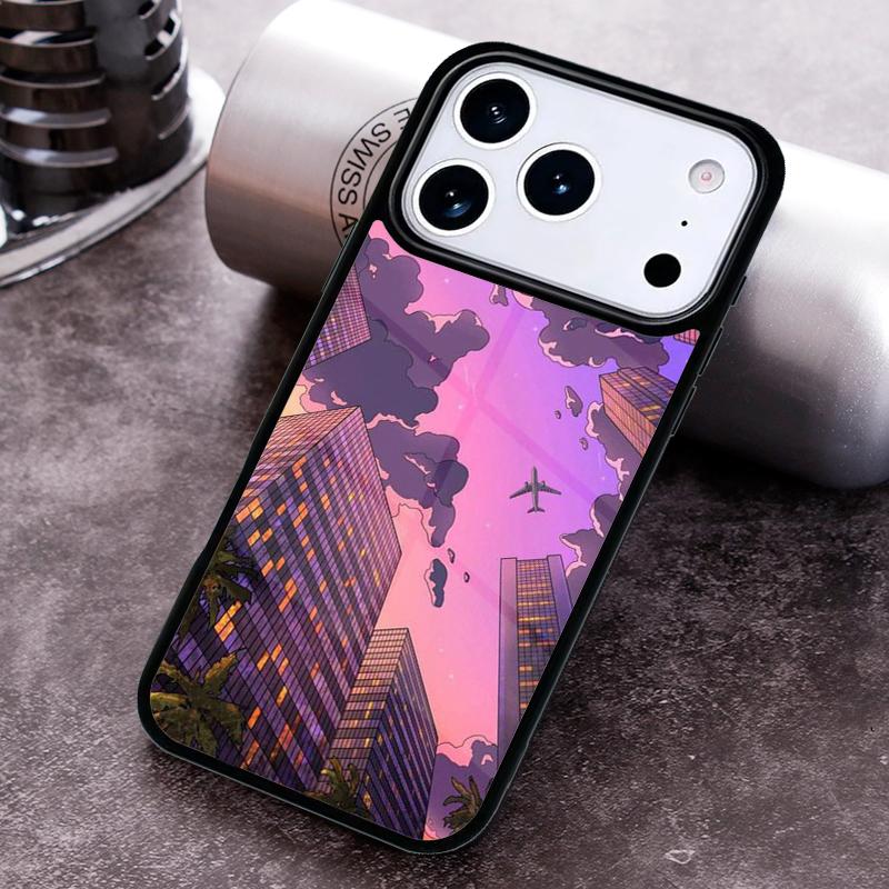 Cartoon City Lable Phone Case For iPhone 17 16 15 14 13 12 11 Pro Max Plus 17Air Soft Silicone Cover