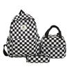 Schoolbag wholesale backpack women's new Korean version of fashion checkerboard college student backpack casual versatile junior high school student 