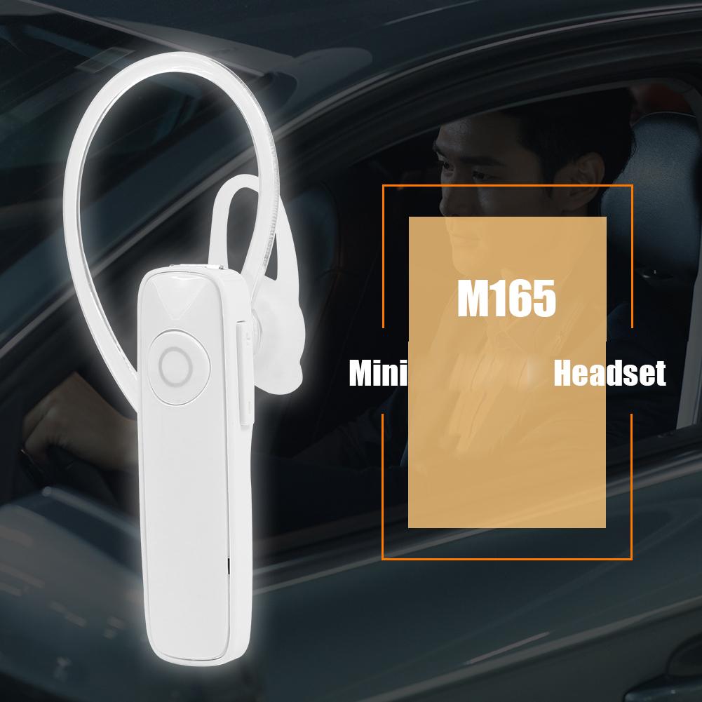 M165 Wireless Bluetooth Earphone In-ear Single Mini Earbud Hands Free Call Stereo Music Headset with Microphone for Smart Phones