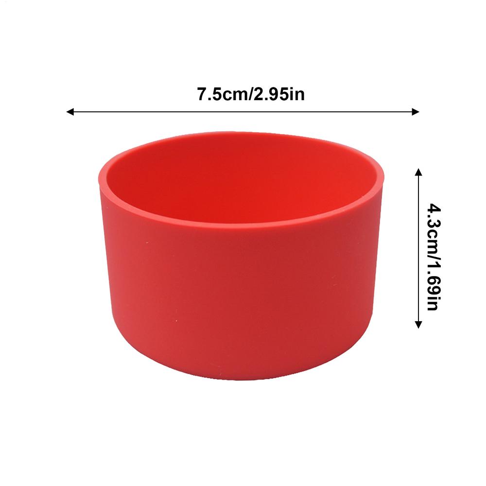 Water Bottle Silicone Boot Cover Silicone Water Bottle Boot Anti-Slip Bottom Cover Bottle Tumbler Boot Water Bottle Accessories красный