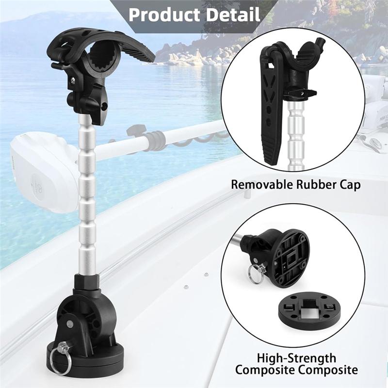 

Motor Stabilizer Mount For Trolling Motors-Works For Minn Kota Terrova, Riptide Ulterra, And Riptide Power Drive