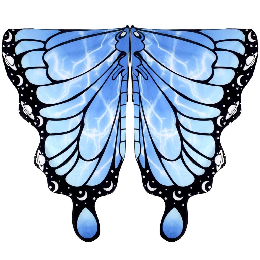 Butterfly Cloak Gradient Halloween Dance Shawl Wings