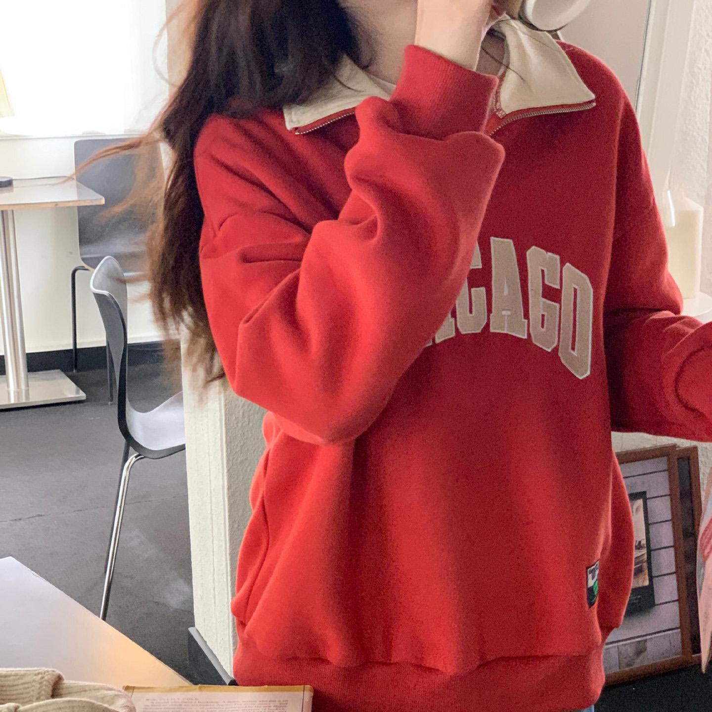 Женские свободные свитера с длинным рукавом и V-образным вырезом — фото 17