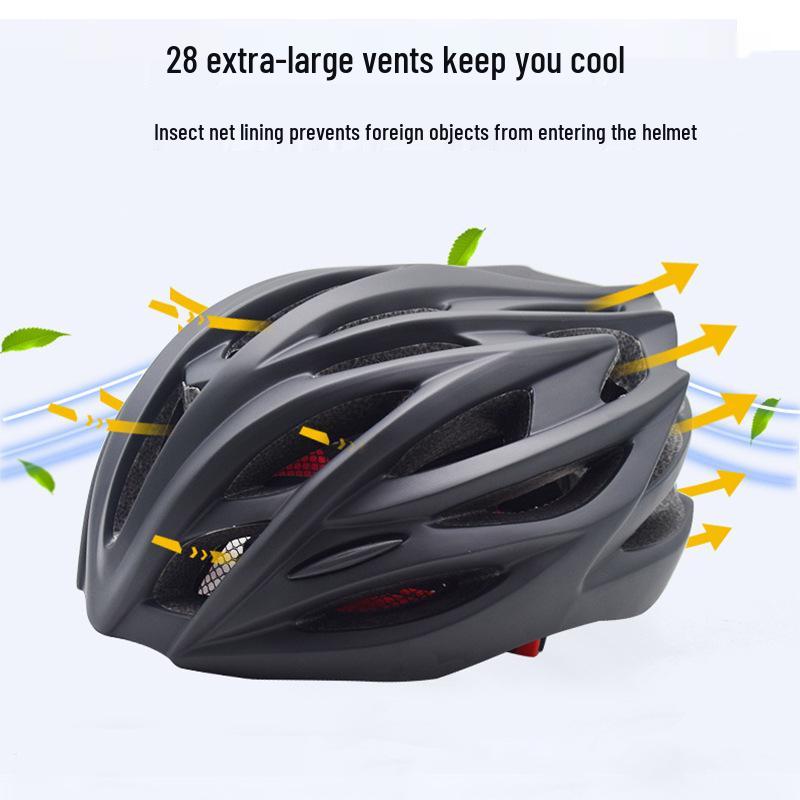 Matte Adult Bicycle Helmet - Unisex Road Bike Helmet for Outdoor Cycling