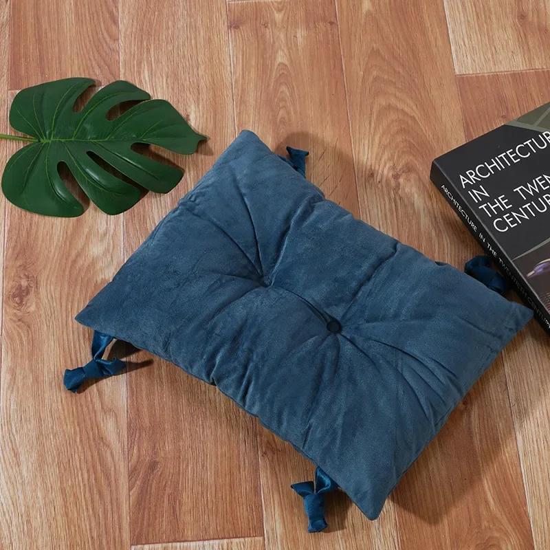 

Soft Chair Cushions Square Seating Pillow Throwing Pillow for Adults Kids Office Computer Chair Cushion 42x30cm синій