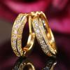 Popular U-shaped Geometric Zircon Ear Buckle, European and American Super Flash Full Diamond Earrings Ear Buckle Women