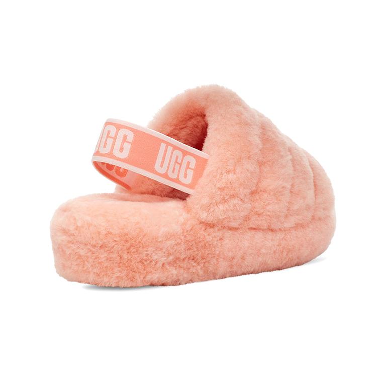 UGG FLUFF YEAH Slide Stylish Sandal Women's Beverly Pink 1095119-BYPN