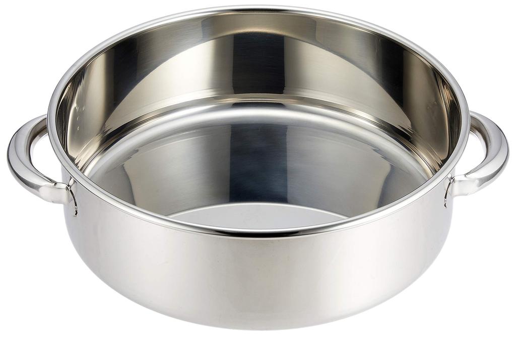 Endo Shoji Commercial Washing Tub 30cm with Stainless Made in Japan AAL04030 Handle, Steel,