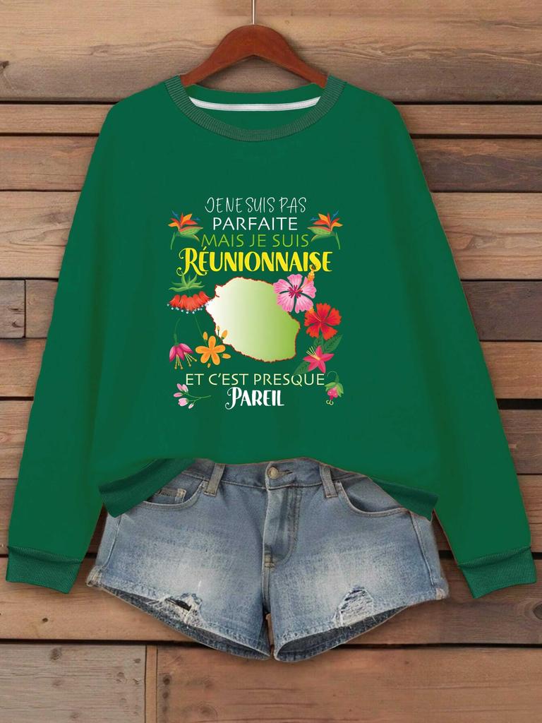 meeting Tropical Reunion Pride quote women's sweatshirts