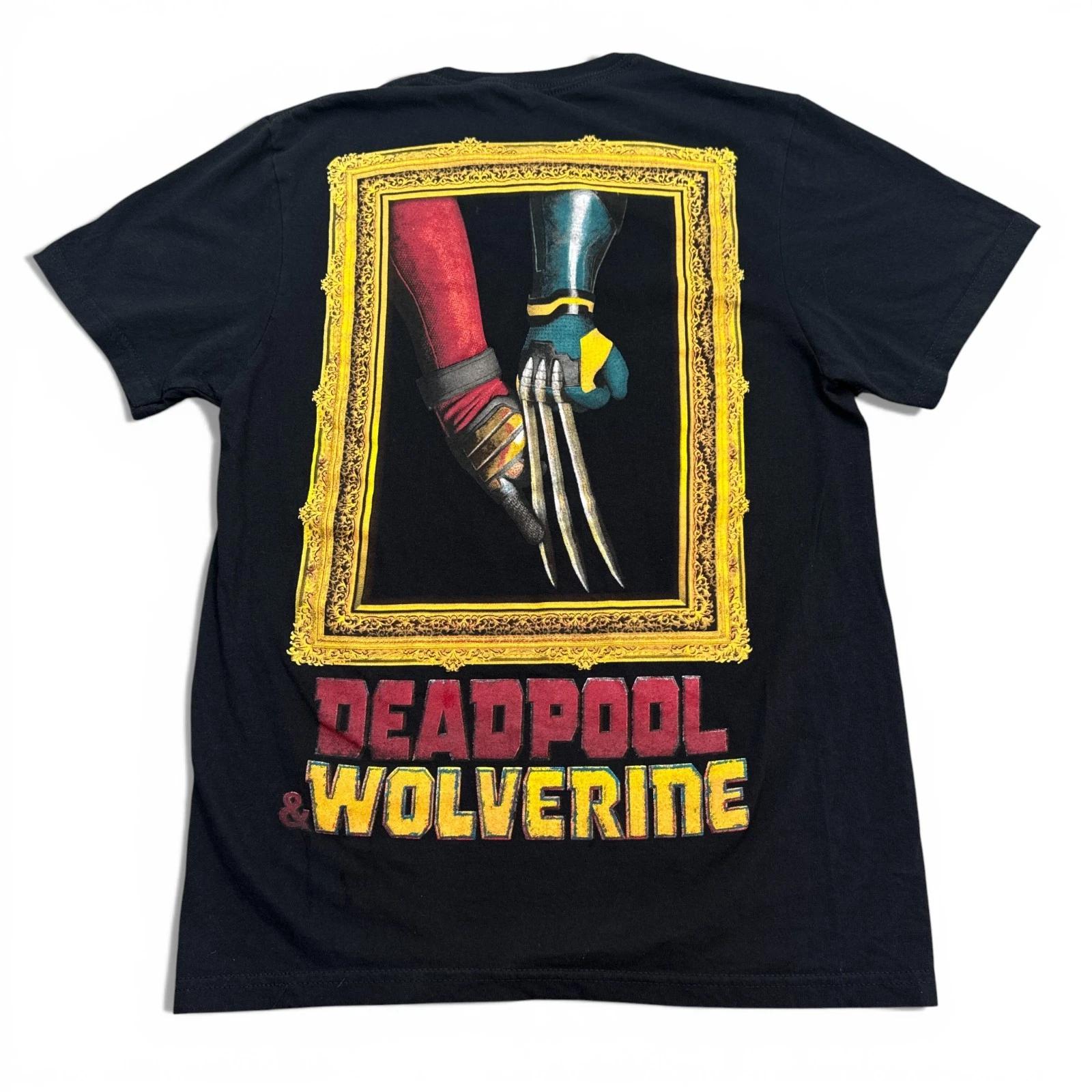 Official Deadpool Vs. Wolverine T Shirt Adult Size Small Double Sided Marvel Tee S