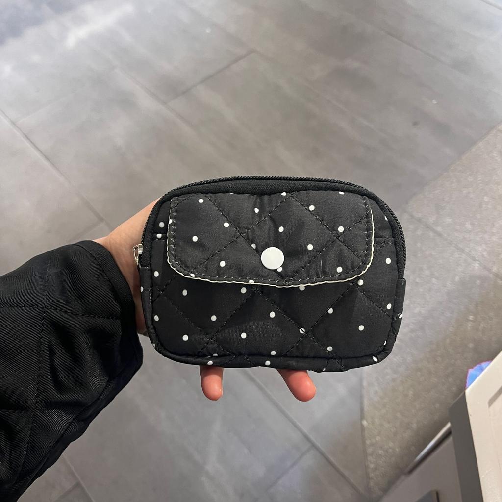 Cute Cartoon Floral Quilting Document Storage Bag Card Wallet Coin Purse ID Card Holder Driver's License Holder Badge Holder