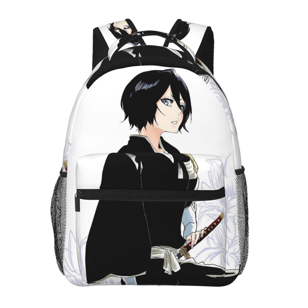 Bleach Death God Rukia Kuchiki Heavyweight Backpacks Boys Girls Bookbag Children School Bags Cartoon Rucksack Shoulder Bag