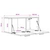 Wall Cabinet Wall Mount Artisan Oak 80 x 36.5 x 35 cm