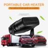 12V/24V Electric Heater Fan 2 In 1 Defogging Defrosting Heating Fan 360 Degree Rotating Anti-Fog Automobile Heater Fast Heating