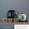 Set da tè portatile da viaggio in ceramica del forno Ru