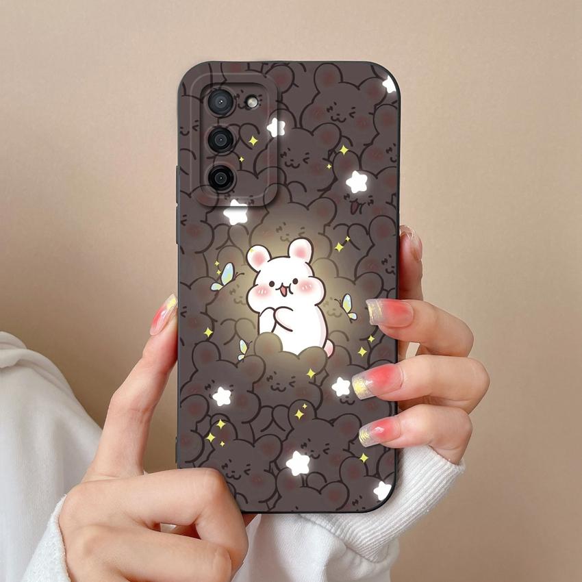 Hülle Für Oppo A56 A57 A58 A59 A60 A72 A75 A78 A79 A83 A91 A92 Handytaschen Niedliches Anime-Haustier-Muster Flüssigsilikon Premium Schutzhülle Für Oppo Capa