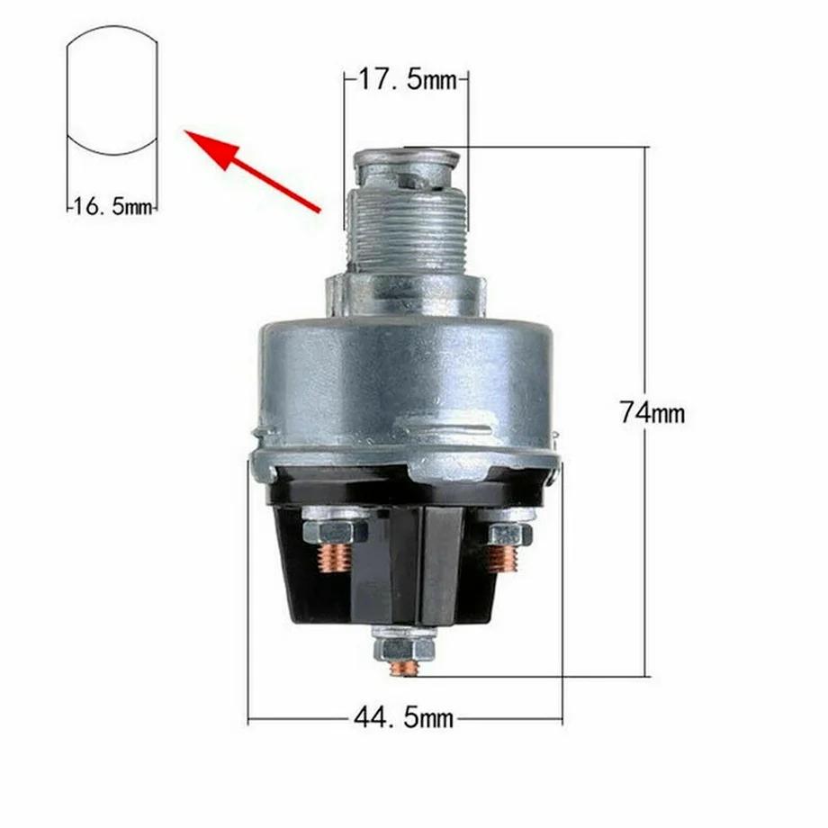 Universal Ignition Key Starter Switch With 2 Keys For Car Tractor Trailer Forklift Engineering Vehicle Ignition Key NEW 1SET
