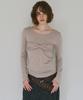 MILLO WOMEN Bustier Shirred T-Shirt [Beige]