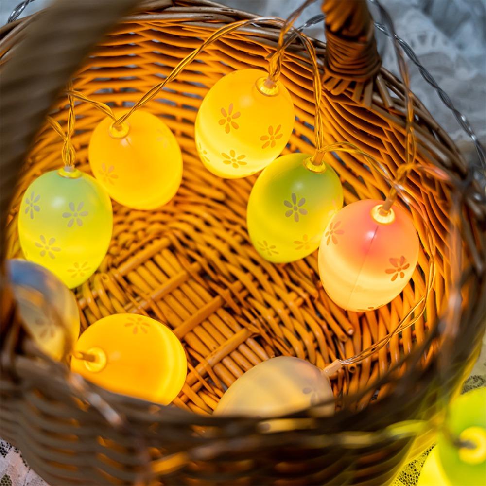 Eggs Chick Carrot Easter LED String Warm Light Festival Lamp Fahion Garland Lights  Party