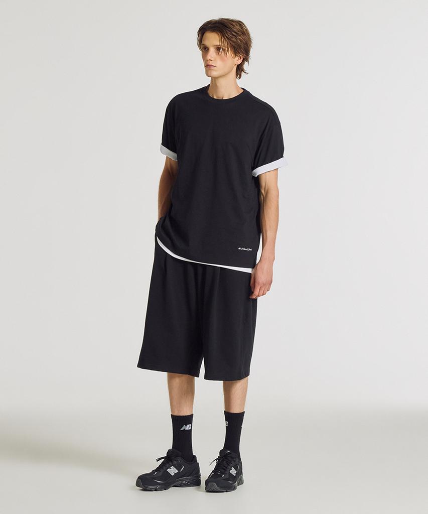 Nyuballanseu Nbnvg31543 / Uni Essential Cropped Shorts (Black)
