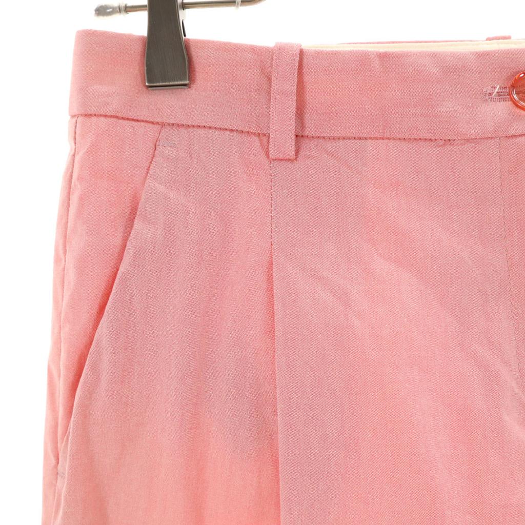 Jil Sander NAVY Made In Italy Tuck Stretch Tapered Pants 32 Pink Women Used