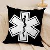 EEMT EMS Ambulance Cushion Cover Soft Plush Fabric DoubleSided Printed Sofa Cushion Cover for All Seasons Home Decor Gift