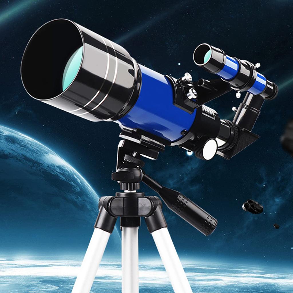 TeamSky Astronomical Telescope for Kids and Beginners, 70mm Large Aperture, 300mm Focal Length, Super Telephoto Zoom Monocular Telescope, Stargazing,