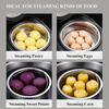 22cm Steamer Basket 304 Stainless Steel Vegetable Steamer Basket with Handle and Legs Heating Food Pot Steaming Basket