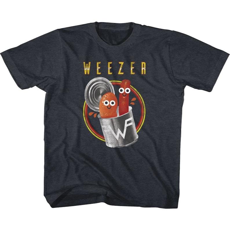 Weezer Pork And Beans Vintage Navy Toddler T-Shirt 100