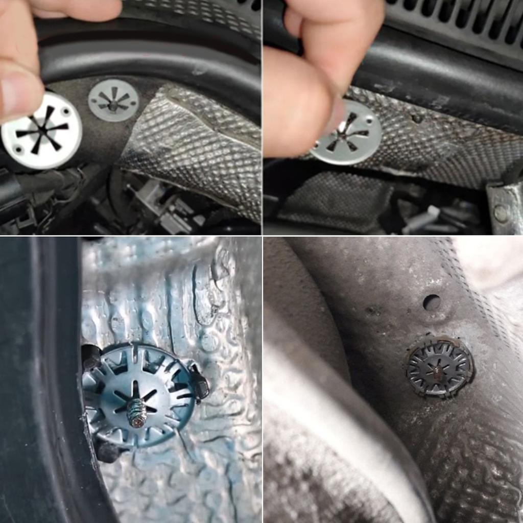 Heat Shield Clips Exhaust Heat Shield Clips Metal Locking Star Washers Underbody Heat Shield Fasteners 30mm