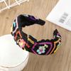 Retro Pletené Vlasové Pásky Zábal Pro Ženy Háčkované Elastické Bandana Turban Šátek Dívčí Módní Čelenky Vlasové Doplňky